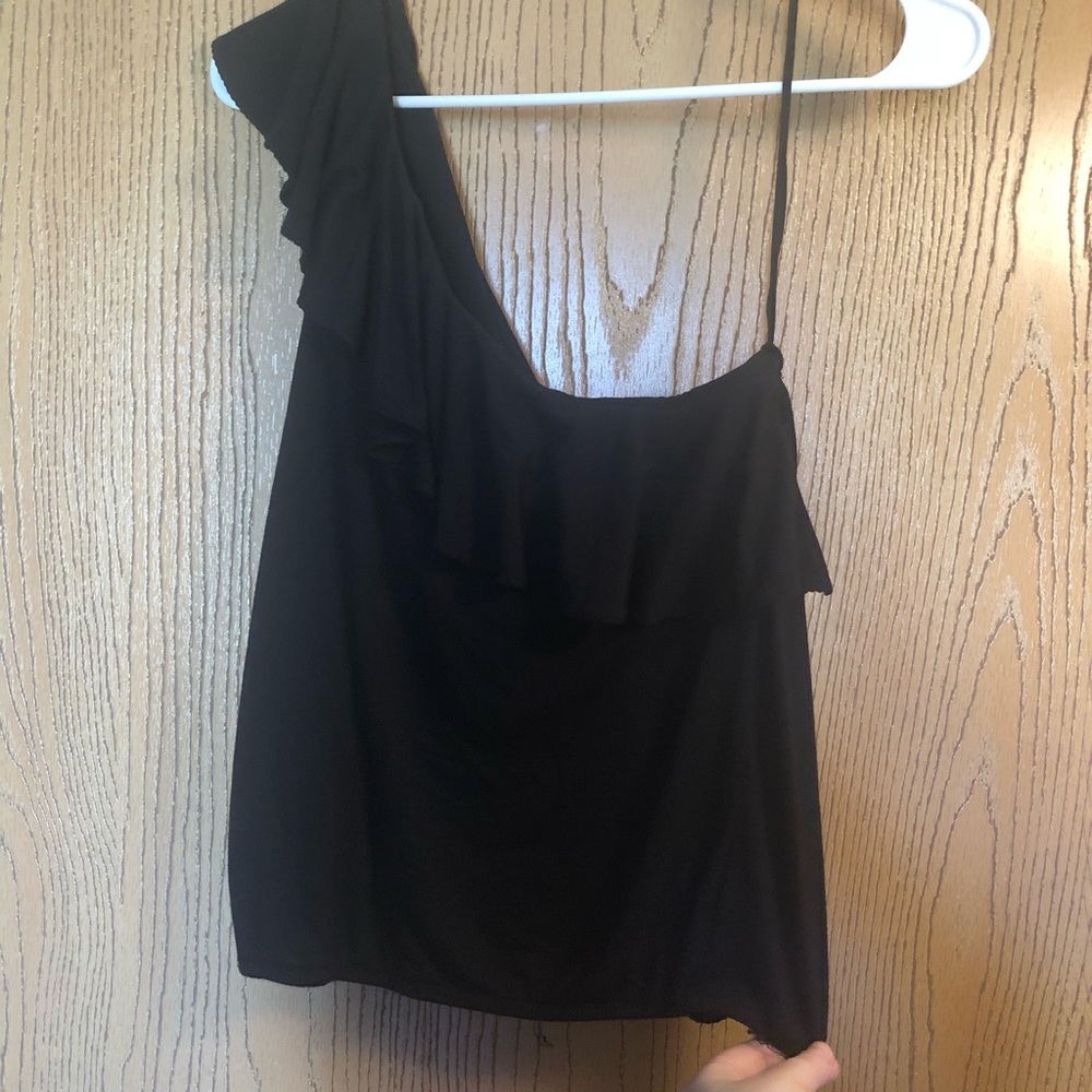 American Eagle One Shoulder Ruffle Top